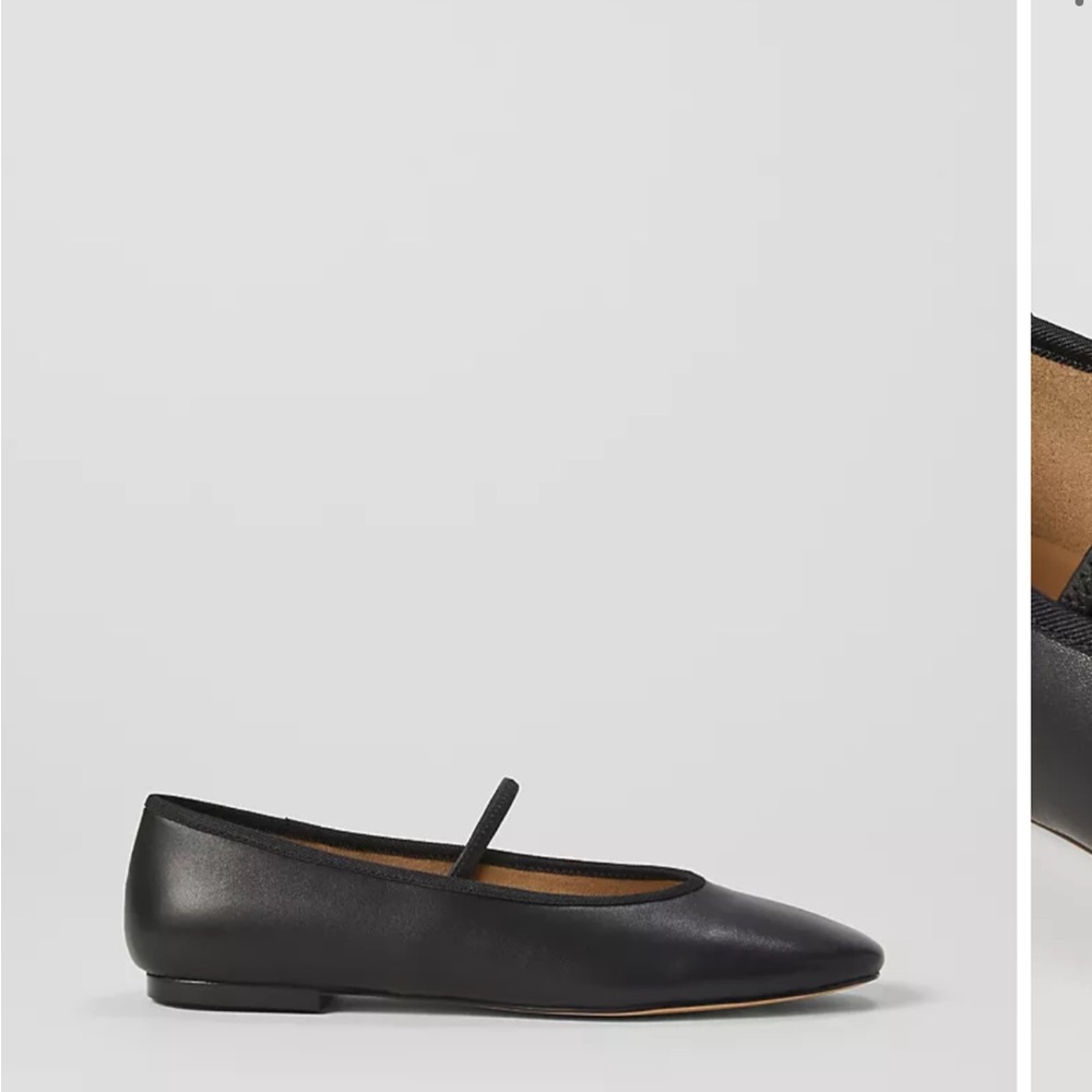 ANN TAYLOR NIB Mary Jane Leather Ballet Flats